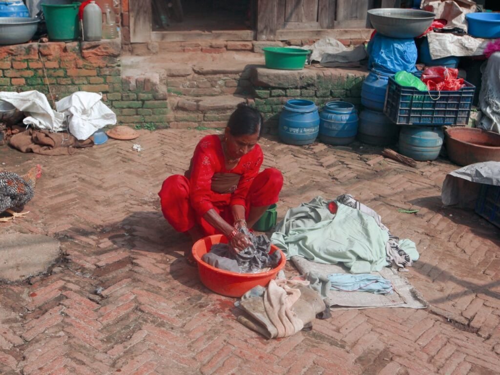 Hand Washing Laundry