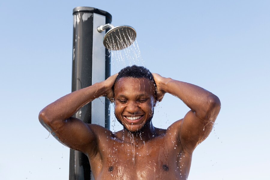 Showering