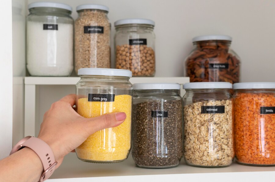 Reuse Glass Jars for Storage