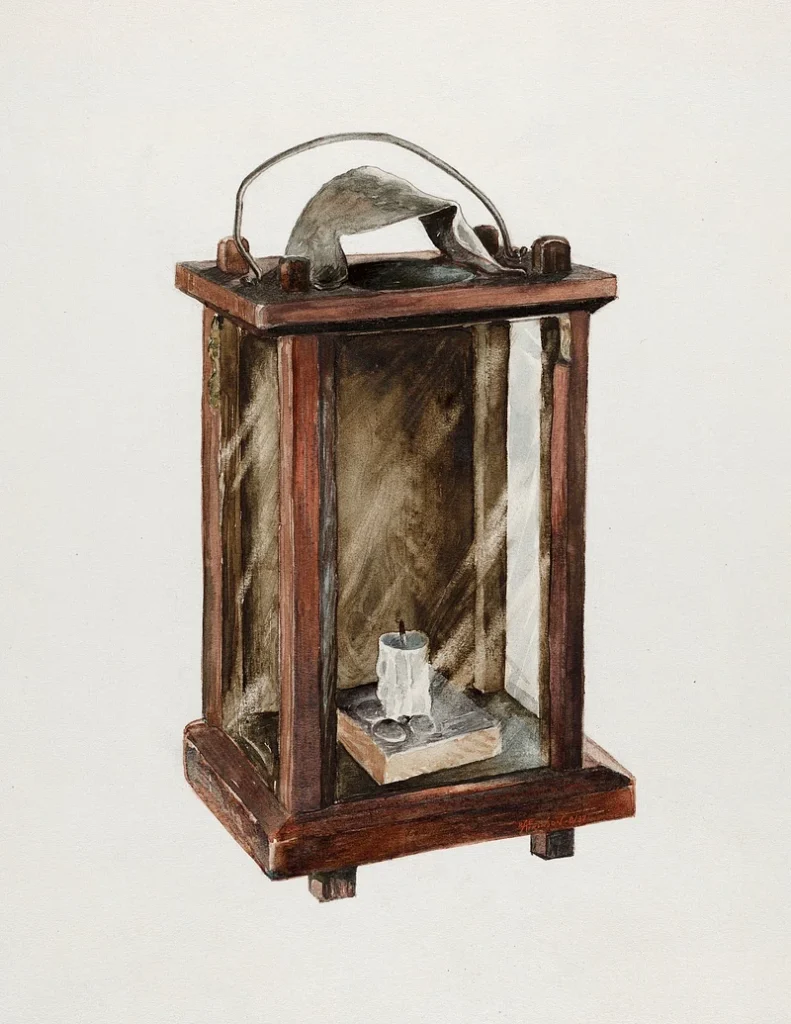 Wooden Frame Lantern