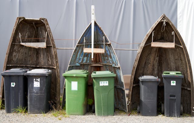 Bins Placed for Waste Collection