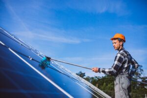 How to Clean Solar Panels on a Roof